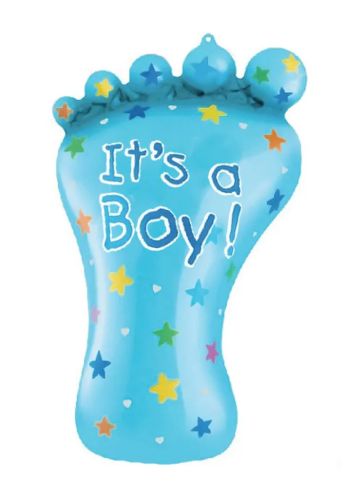 Balon STÓPKA stopa It's a Boy błękitna